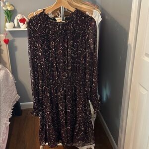 Taylor Purple Long Sleeve Sundress